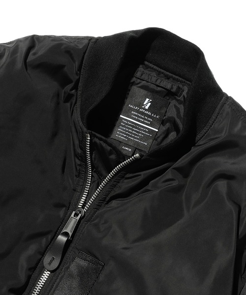 Valley Apparel(バレーアパレル)の「ライトMA-1 ジャケット/フライトジャケット(ミリタリージャケット・メンズ・ダークグレー/ブラック/グレー系その他・SMALL/MEDIUM/LARGE/X-LARGE)」の6枚目の写真