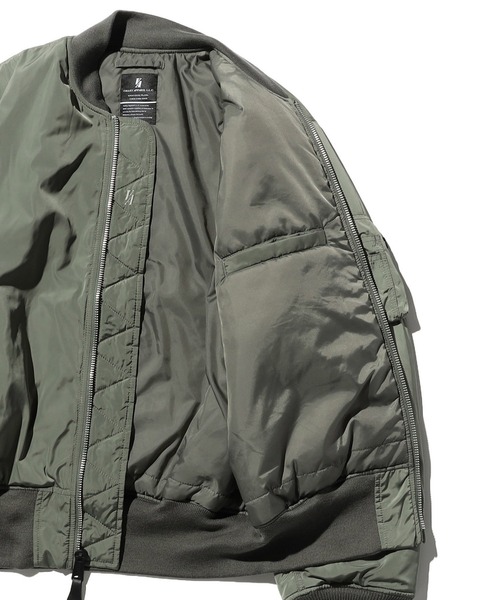Valley Apparel(バレーアパレル)の「ライトMA-1 ジャケット/フライトジャケット(ミリタリージャケット・メンズ・ダークグレー/ブラック/グレー系その他・SMALL/MEDIUM/LARGE/X-LARGE)」の19枚目の写真