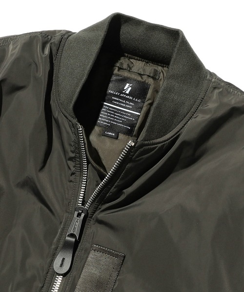 Valley Apparel(バレーアパレル)の「ライトMA-1 ジャケット/フライトジャケット(ミリタリージャケット・メンズ・ダークグレー/ブラック/グレー系その他・SMALL/MEDIUM/LARGE/X-LARGE)」の13枚目の写真