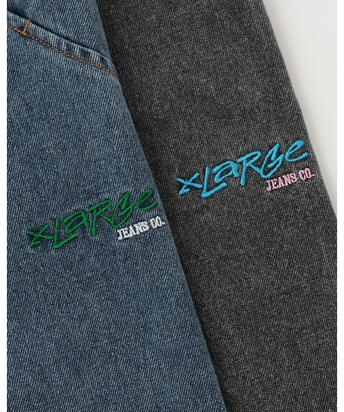 XLARGE KIDS（エクストララージキッズ）の「ケミカルウォッシュデニムパンツ（デニムパンツ・キッズ・ライトブルー/ブラック・100cm/110cm/140cm/130cm/90cm/120cm）」の6枚目の写真