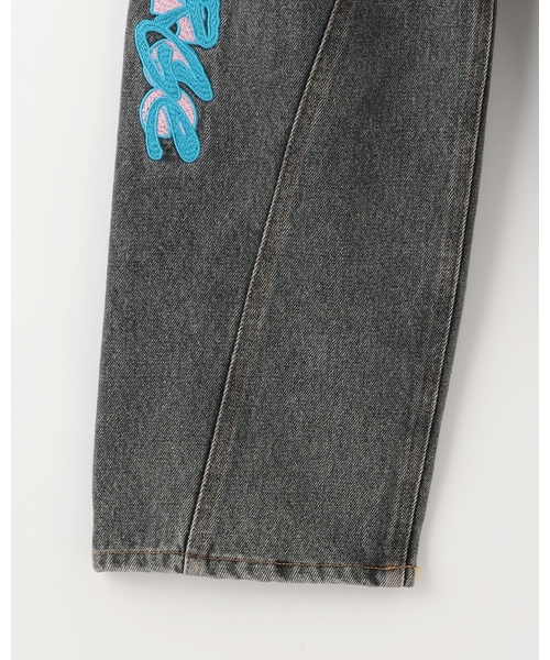 XLARGE KIDS（エクストララージキッズ）の「ケミカルウォッシュデニムパンツ（デニムパンツ・キッズ・ライトブルー/ブラック・100cm/110cm/140cm/130cm/90cm/120cm）」の8枚目の写真