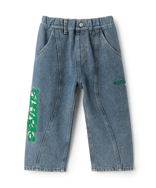 XLARGE KIDS（エクストララージキッズ）の「ケミカルウォッシュデニムパンツ（デニムパンツ・キッズ・ライトブルー/ブラック・100cm/110cm/140cm/130cm/90cm/120cm）」の13枚目の写真