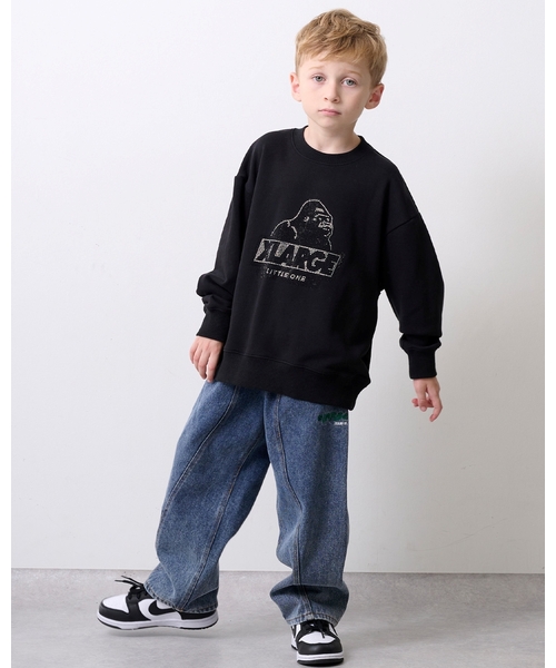 XLARGE KIDS（エクストララージキッズ）の「ケミカルウォッシュデニムパンツ（デニムパンツ・キッズ・ライトブルー/ブラック・100cm/110cm/140cm/130cm/90cm/120cm）」の15枚目の写真