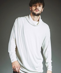 NO ID. | 【NO ID.】Volume-Neck Gather Drape Pullover / ボリューム ネック ギャザー ドレープ プルオーバー(ニット/セーター)