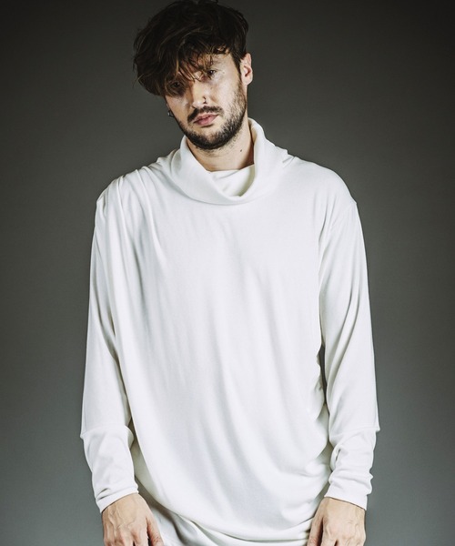 NO ID.(ノーアイディ)の「【NO ID.】Volume-Neck Gather Drape Pullover / ボリューム ネック ギャザー ドレープ プルオーバー(ニット/セーター・メンズ・ブラック/グレー/ホワイト・ONE SIZE)」の17枚目の写真