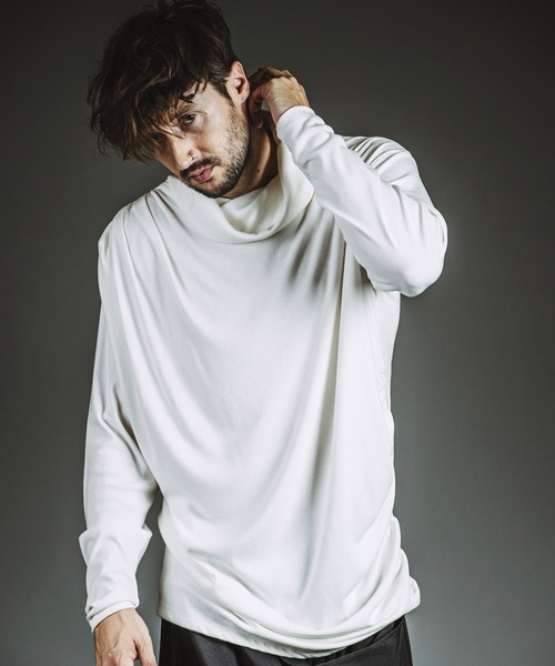 NO ID.(ノーアイディ)の「【NO ID.】Volume-Neck Gather Drape Pullover / ボリューム ネック ギャザー ドレープ プルオーバー(ニット/セーター・メンズ・ブラック/グレー/ホワイト・ONE SIZE)」の19枚目の写真