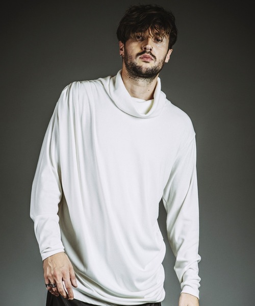 NO ID.(ノーアイディ)の「【NO ID.】Volume-Neck Gather Drape Pullover / ボリューム ネック ギャザー ドレープ プルオーバー(ニット/セーター・メンズ・ブラック/グレー/ホワイト・ONE SIZE)」の20枚目の写真