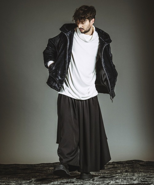 NO ID.(ノーアイディ)の「【NO ID.】Volume-Neck Gather Drape Pullover / ボリューム ネック ギャザー ドレープ プルオーバー(ニット/セーター・メンズ・ブラック/グレー/ホワイト・ONE SIZE)」の21枚目の写真