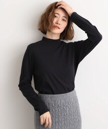 grove | 【吸湿発熱】秋冬のレイヤードを格上げ　コットンハイネックプルオーバー(Tシャツ/カットソー)