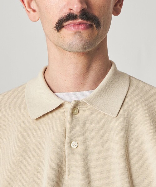 Steven Alan（スティーブンアラン）の「＜Steven Alan＞ T/C ミラノリブ ポロカラー ニット（ニット/セーター・メンズ・ブラック/オフホワイト/グレー・S/M/L/XL）」の18枚目の写真