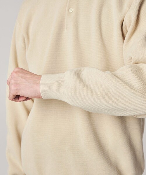 Steven Alan（スティーブンアラン）の「＜Steven Alan＞ T/C ミラノリブ ポロカラー ニット（ニット/セーター・メンズ・ブラック/オフホワイト/グレー・S/M/L/XL）」の19枚目の写真