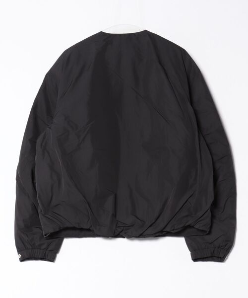 YDOT（ワイドット）の「【YDOT / ワイドット】COLLARLESS BOMBER DOWN JACKET / カラーレスボンバーダウンジャケット YU41605（ダウンジャケット/コート・メンズ・ブラック/セージグリーン・M/L）」の8枚目の写真