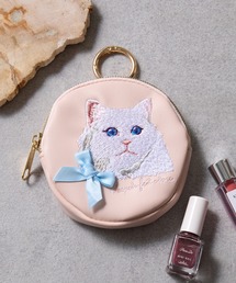 SETUP7（セットアップセブン）の「【SETUP7】アトリエ・ポピン丸ポーチ アニマル 犬 猫 シュナウザー ラグドール クロネコ トイプードル SNBD（ポーチ）」