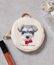 SETUP7（セットアップセブン）の「【SETUP7】アトリエ・ポピン丸ポーチ アニマル 犬 猫 シュナウザー ラグドール クロネコ トイプードル SNBD（ポーチ）」