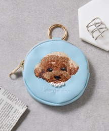 SETUP7（セットアップセブン）の「【SETUP7】アトリエ・ポピン丸ポーチ アニマル 犬 猫 シュナウザー ラグドール クロネコ トイプードル SNBD（ポーチ）」