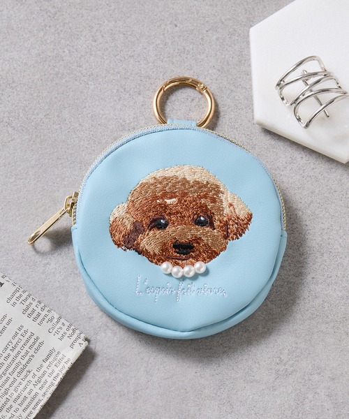 セール】【SETUP7】アトリエ・ポピン丸ポーチ アニマル 犬 猫