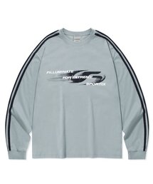 モディファイシンボルロゴロングスリーブ-グレー