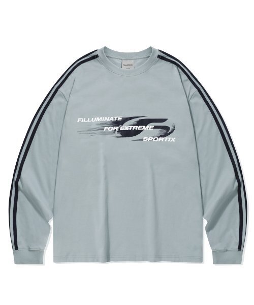 F.ILLUMINATE(フィルミネイト)の「モディファイシンボルロゴロングスリーブ-グレー(Tシャツ/カットソー・レディース・その他・MEDIUM/LARGE)」の1枚目の写真