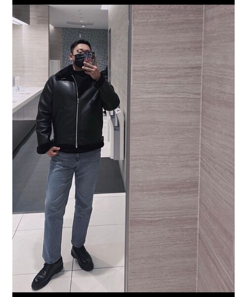 MUSINSA STANDARD（ムシンサスタンダード）の「テーパードクロップデニムパンツ[ライトインディゴ]（デニムパンツ・メンズ・その他・31/33/26/27/28/29/40/38/42/36/32/30）」の10枚目の写真