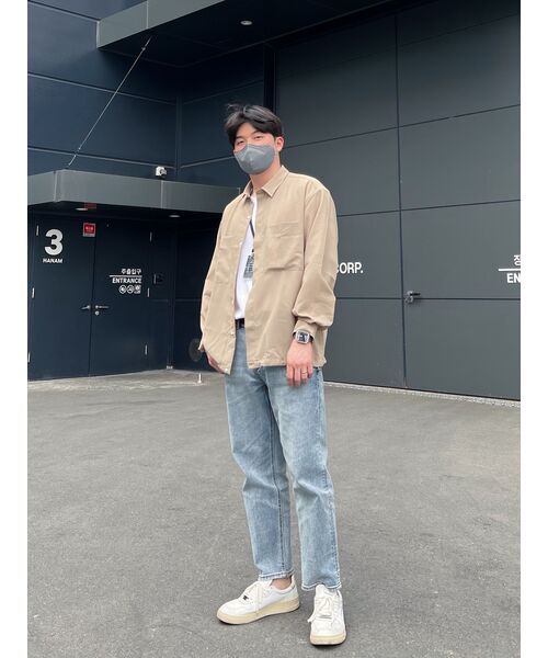 MUSINSA STANDARD（ムシンサスタンダード）の「テーパードクロップデニムパンツ[ライトインディゴ]（デニムパンツ・メンズ・その他・31/33/26/27/28/29/40/38/42/36/32/30）」の14枚目の写真