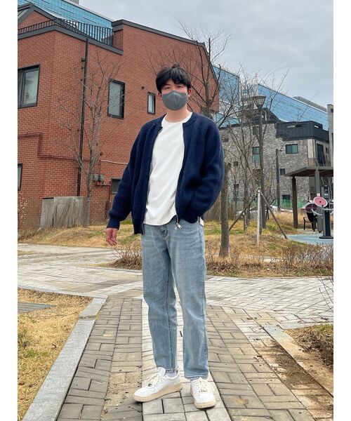 MUSINSA STANDARD（ムシンサスタンダード）の「テーパードクロップデニムパンツ[ライトインディゴ]（デニムパンツ・メンズ・その他・31/33/26/27/28/29/40/38/42/36/32/30）」の16枚目の写真