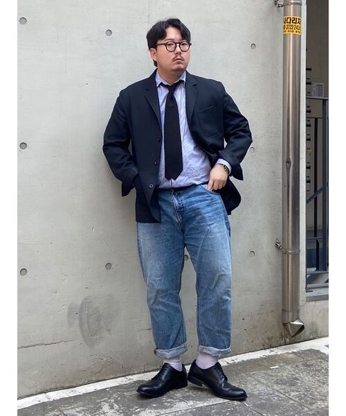 MUSINSA STANDARD（ムシンサスタンダード）の「テーパードクロップデニムパンツ[ライトインディゴ]（デニムパンツ・メンズ・その他・31/33/26/27/28/29/40/38/42/36/32/30）」の17枚目の写真