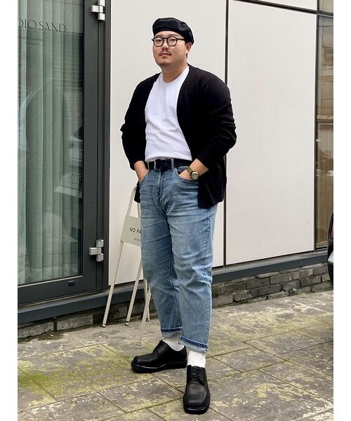 MUSINSA STANDARD（ムシンサスタンダード）の「テーパードクロップデニムパンツ[ライトインディゴ]（デニムパンツ・メンズ・その他・31/33/26/27/28/29/40/38/42/36/32/30）」の18枚目の写真