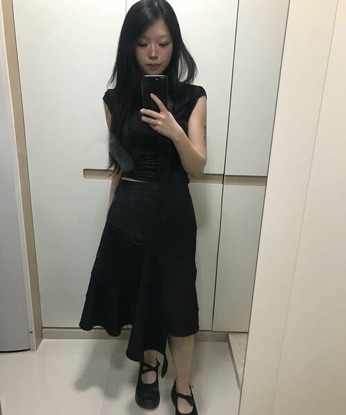 Miseki SEOUL(ミセキソウル)の「Diagonal midi skirt BLACK(スカート・レディース・その他・2/1)」の10枚目の写真