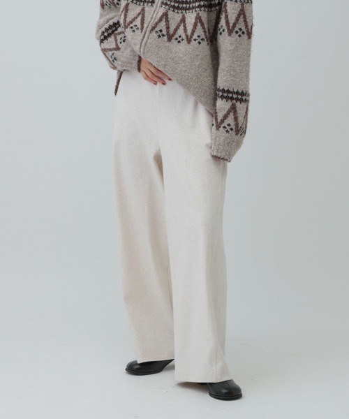 LEPSIM(レプシィム)の「表起毛パンツ 582184(その他パンツ・レディース・チャコールグレー/ブラウン/オートミール・FREE)」の3枚目の写真