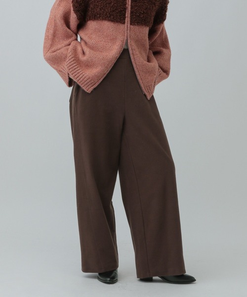 LEPSIM(レプシィム)の「表起毛パンツ 582184(その他パンツ・レディース・チャコールグレー/ブラウン/オートミール・FREE)」の1枚目の写真