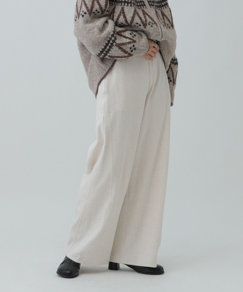 LEPSIM(レプシィム)の「表起毛パンツ 582184(その他パンツ・レディース・チャコールグレー/ブラウン/オートミール・FREE)」の5枚目の写真