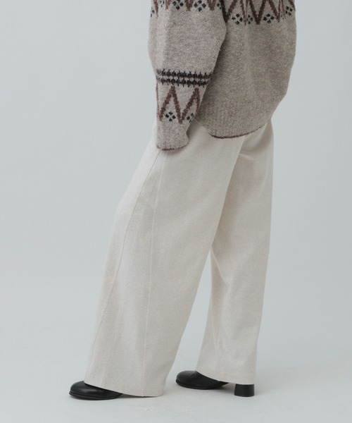 LEPSIM(レプシィム)の「表起毛パンツ 582184(その他パンツ・レディース・チャコールグレー/ブラウン/オートミール・FREE)」の6枚目の写真