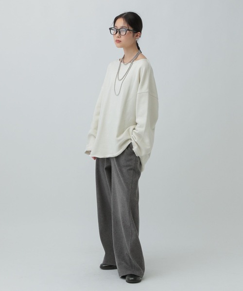 LEPSIM(レプシィム)の「表起毛パンツ 582184(その他パンツ・レディース・チャコールグレー/ブラウン/オートミール・FREE)」の14枚目の写真