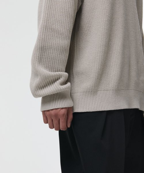 MUSINSA STANDARD（ムシンサスタンダード）の「コットンリブカラー ニット [ダスティクリーム]（ニット/セーター・メンズ・その他・SMALL/MEDIUM/LARGE/X-LARGE/XX-LARGE）」の6枚目の写真