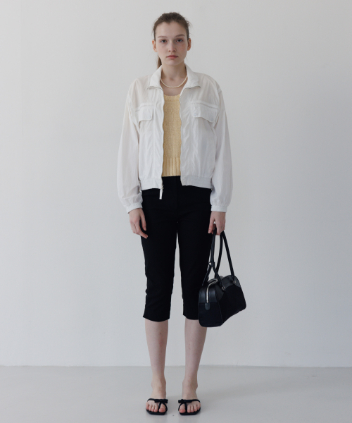 TTUDEMENT(トュードメント)の「STAND COLLAR BLOUSON WHITE(ブルゾン・レディース・その他・FREE)」の2枚目の写真