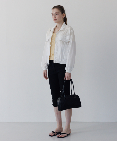 TTUDEMENT(トュードメント)の「STAND COLLAR BLOUSON WHITE(ブルゾン・レディース・その他・FREE)」の3枚目の写真