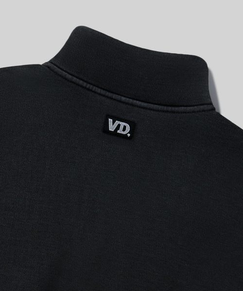 Verdnt（バーダント）の「ガーメントダイ ハーフジップ フリース スウェット Tシャツ [ブラック]（スウェット・レディース・その他・SMALL/MEDIUM/LARGE）」の9枚目の写真