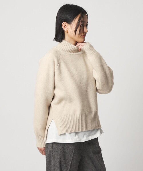 A DAY IN THE LIFE UNITED ARROWS(アデイインザライフユナイテッドアローズ)の「ハイネックニット <A DAY IN THE LIFE>(ニット/セーター・レディース・ネイビー/ライム/ライラック/ナチュラル・FREE)」の8枚目の写真
