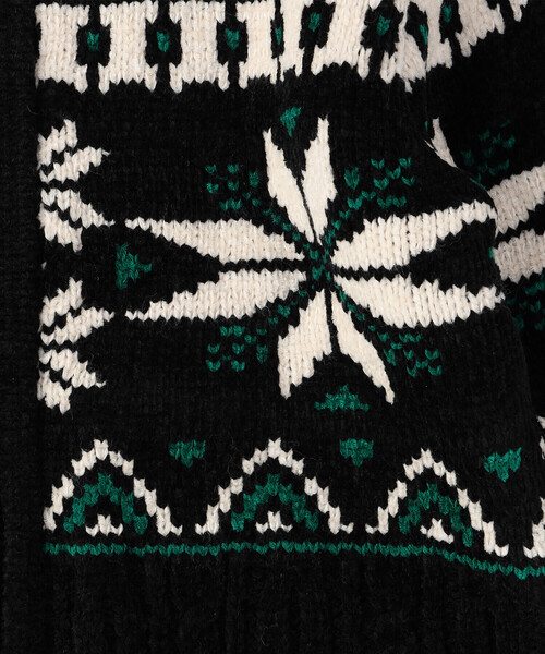 COMME CA ISM(コムサイズム)の「【雑誌掲載商品】雪柄 モールニット ジップアップ ブルゾン(ニット/セーター・キッズ・ブラック/アイボリー/ブルー・130cm/120cm/150cm)」の17枚目の写真