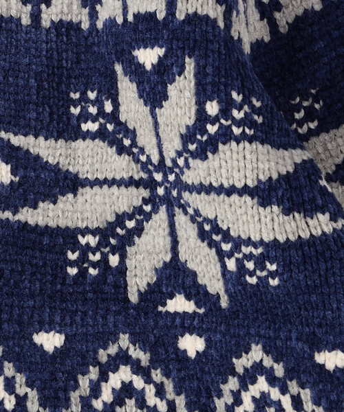 COMME CA ISM(コムサイズム)の「【雑誌掲載商品】雪柄 モールニット ジップアップ ブルゾン(ニット/セーター・キッズ・ブラック/アイボリー/ブルー・130cm/120cm/150cm)」の18枚目の写真