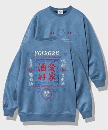 YOIDORE/酔いどれ 酒愛好家 フェイクスエードクルーネック