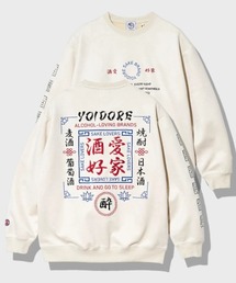 YOIDORE/酔いどれ 酒愛好家 フェイクスエードクルーネック