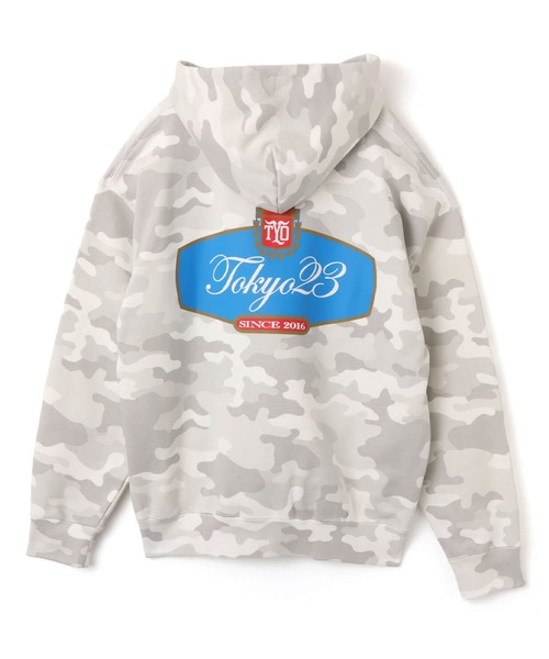 TOKYO 23(トウキョウニジュウサン)の「TOKYO 23 Emblem Hooded Sweatshirt / トウキョウ 23 エンブレム フード スウェットシャツ(パーカー・メンズ・ブラック/ホワイト/カモフラージュ・M/L/XL/XXL)」の18枚目の写真