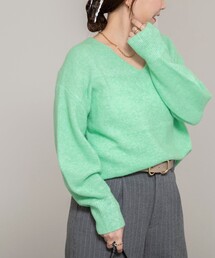 NOLLEY’S Sophi | 《手洗い可能》アルパカ混Vネックプルオーバー(ニット/セーター)