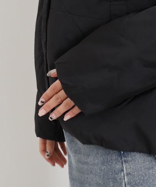 TRUDEA(トルディア)の「フーデットダウンジャケット(ダウンジャケット/コート・レディース・ベージュ/ブラック・LARGE/MEDIUM)」の12枚目の写真