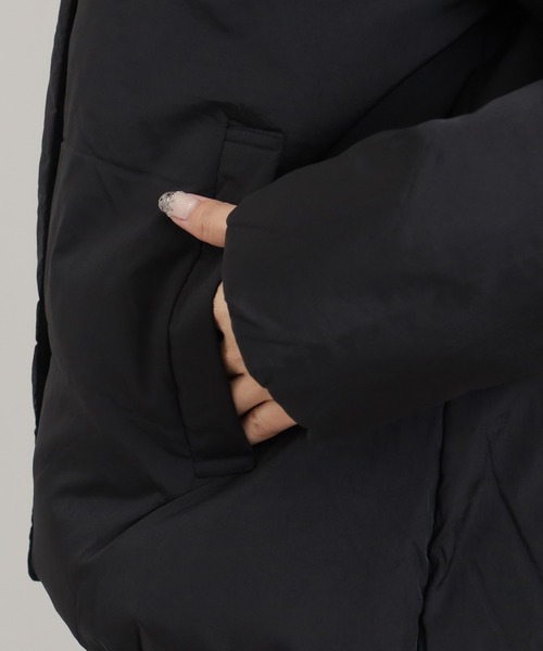 TRUDEA(トルディア)の「フーデットダウンジャケット(ダウンジャケット/コート・レディース・ベージュ/ブラック・LARGE/MEDIUM)」の3枚目の写真