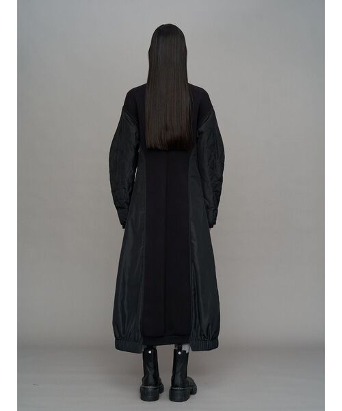 UN3D.（アンスリード）の「LINER JACKET DOCKING JERSEY OP / ライナージャケットドッキングジャージワンピース（ワンピース・レディース・ブラック/その他1・38/36）」の6枚目の写真