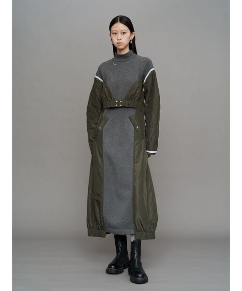 UN3D.（アンスリード）の「LINER JACKET DOCKING JERSEY OP / ライナージャケットドッキングジャージワンピース（ワンピース・レディース・ブラック/その他1・38/36）」の11枚目の写真