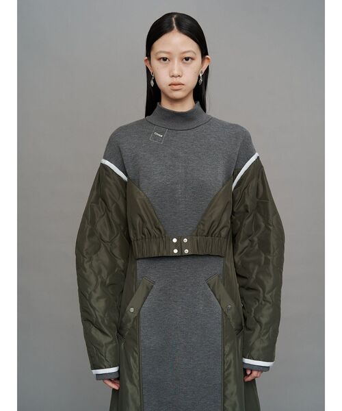 UN3D.（アンスリード）の「LINER JACKET DOCKING JERSEY OP / ライナージャケットドッキングジャージワンピース（ワンピース・レディース・ブラック/その他1・38/36）」の12枚目の写真