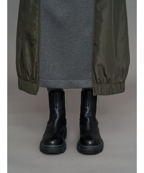 UN3D.（アンスリード）の「LINER JACKET DOCKING JERSEY OP / ライナージャケットドッキングジャージワンピース（ワンピース・レディース・ブラック/その他1・38/36）」の14枚目の写真